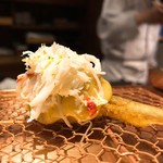 串かつ あーぼん - 里芋とカニ