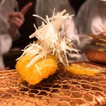 串かつ あーぼん - 穴子と白ネギ