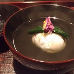 日本料理 晴山 - エビとシメジのしんじょ