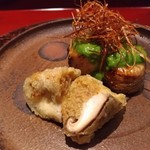 日本料理 晴山 - さわら　九条ネギ　魚沼産しいたけに鶏肉