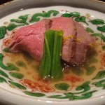 日本料理 晴山 - 飛騨牛ローストビーフ聖護院大根