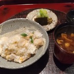 日本料理 晴山 - レンコン鮭ご飯
