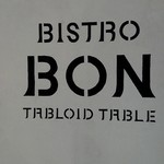 BistroBON tabloid table - サイン