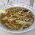 萬珍軒 - 鶏糸湯麺という名の「肉そば」（850円）