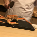 はらまさ - 捌かれる蟹