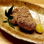 日本料理 e. - 海老芋のけしの実揚げ