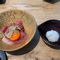 肉寿司 肉和食 KINTAN コレド室町 - 【和牛サーロインとトリュフのすき焼き】◎2018/11