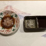 旬菜 おぐら家 - 肝醤油と藻塩