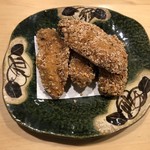 旬菜 おぐら家 - 大粒牡蠣のサクサク揚げ