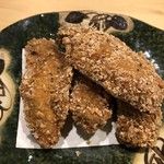 旬菜 おぐら家 - 大粒牡蠣のサクサク揚げ