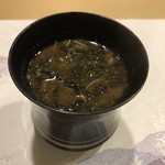 旬菜 おぐら家 - 足赤海老出汁の味噌汁