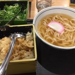 ウエスト 天神昭和通り店 - ウエストさんの「かけうどん」配膳直後