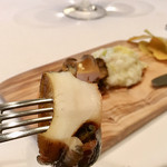 やまぐち - 蝦夷アワビ、
      バチコ(ナマコの卵巣)のリゾット