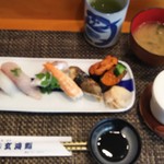 玄海鮨 - 松にぎり 貝汁  茶碗蒸し