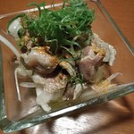 横浜 地鶏と個室 兼政 - 砂肝のオイル煮