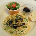 Private Lodge cafe&diner - 茄子と小ネギのガーリックくるみソース