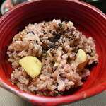 山ごぼう - 5色米と栗のご飯