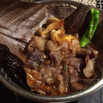 安達屋旅館 - 牛肉の味噌焼き