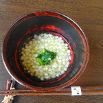 石臼挽き蕎麦香房 山の実 - そばの実のお粥