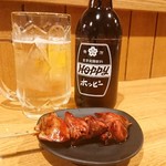 炭火串焼 初代バッジョ - ホッピーとレバー