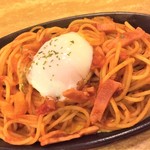 シュベール - 181128水　東京　シュベール新大久保店　ダブル卵のナポリタン980円