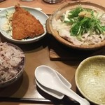 やよい軒 - しょうが鍋定食