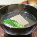 Ippongi Ishibashi - 胡桃豆腐、 甘鯛の酒蒸し
