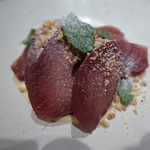 レ ファーブル ボンジュール - リンゴの赤ワインコンポート