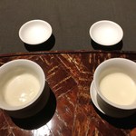 茶禅華 - 二つの杏仁豆腐
