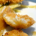 ル ボークープ - しまふぐのフリテュールと曲がりネギのマリネとヴィネグレットソース