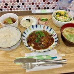 すざわ亭 - ポークソテー　４種のきのことチーズのせデミグラスソース定食(\880)