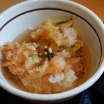 定食屋 舷 - かき揚げ丼の鯛だし茶漬け