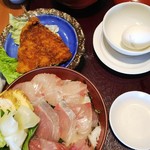 Ichikou - 海鮮丼とアジフライ