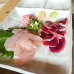 ろばたやき山ろく - 刺身盛り合わせ