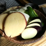 ろばたやき山ろく - 野菜盛り合わせ