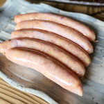 ろばたやき山ろく - 鶏ソーセージ