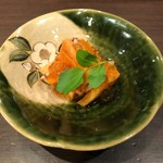 h Yuuya - 三味豚の自家製ベーコンと柿