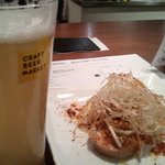 クラフトビアマーケット - よだれ鶏(ハーフ)＆フルーツ系の何か