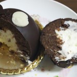 ミティーク - チョコクロスケをカット