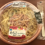 Famirimatonakaintaten - たらこスパゲッティ¥369+税（→¥398）きざみ海苔添え。