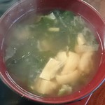 みやこ食堂 - 味噌汁は少々薄味