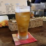 灯 - 茶葉つけこみ焼酎ソーダ割り