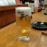 やきとり 正や - 生ビール