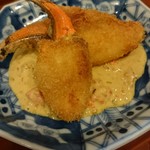 蓬左茶寮 - 揚物:ドウマンガニ爪フライ