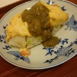 蓬左茶寮 - 御替り②ドウマンガニのオムライス