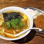 月島ロック - 月島ロック（Ｂセット～牛すじカレー1/2サイズ 1,100円 ※ラーメンは6/8「ハチロク」を選択）