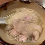 Tenran Sosan - もちょっと食べたい！で出していただいた鶏煮麺。コレまたシミジミと旨かった！