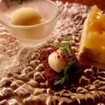 梅田 ブルーバード - デザート
      アイス、マンゴータルト、チョコケーキ