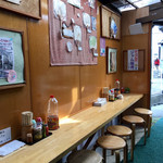 山越うどん - 店内(カウンター席)