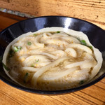 山越うどん - かまたまやま(攪拌後)